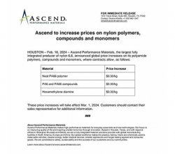 受原材料影響，奧升德、巴斯夫、塞拉尼斯尼龍產(chǎn)品紛紛漲價